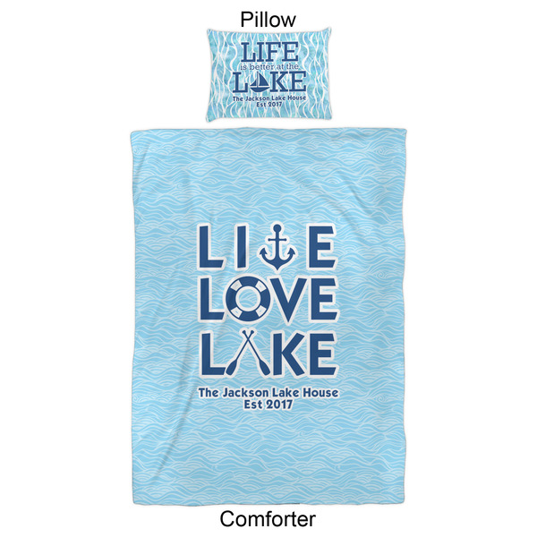 Live Love Lake Comforter Set - Twin XL - Approval