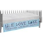 Live Love Lake Crib Skirt (Personalized)