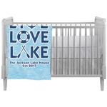 Live Love Lake Crib Comforter / Quilt (Personalized)