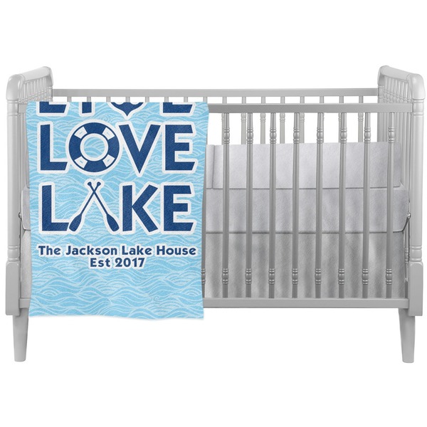 Custom Live Love Lake Crib Comforter / Quilt (Personalized)