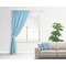 Live Love Lake Curtain With Window and Rod - in Room Matching Pillow