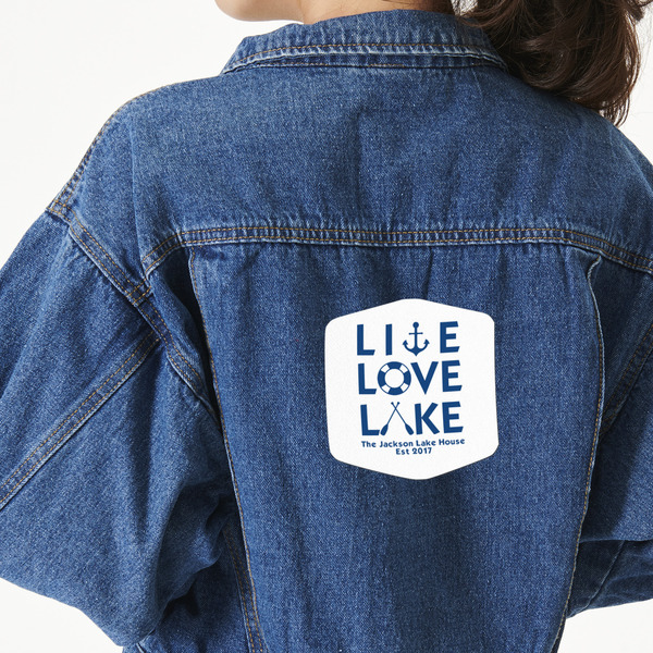 Custom Live Love Lake Twill Iron On Patch - Custom Shape - X-Large (Personalized)