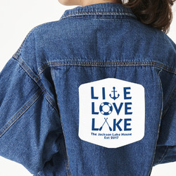 Live Love Lake Large Custom Shape Patch - 2XL (Personalized)