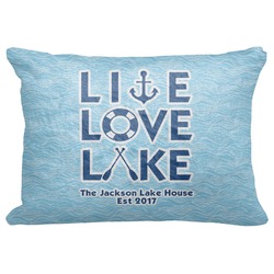 Live Love Lake Decorative Baby Pillowcase - 16"x12" (Personalized)