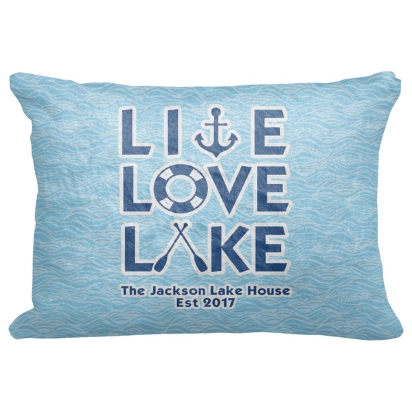 Custom Live Love Lake Decorative Baby Pillowcase - 16"x12" (Personalized)