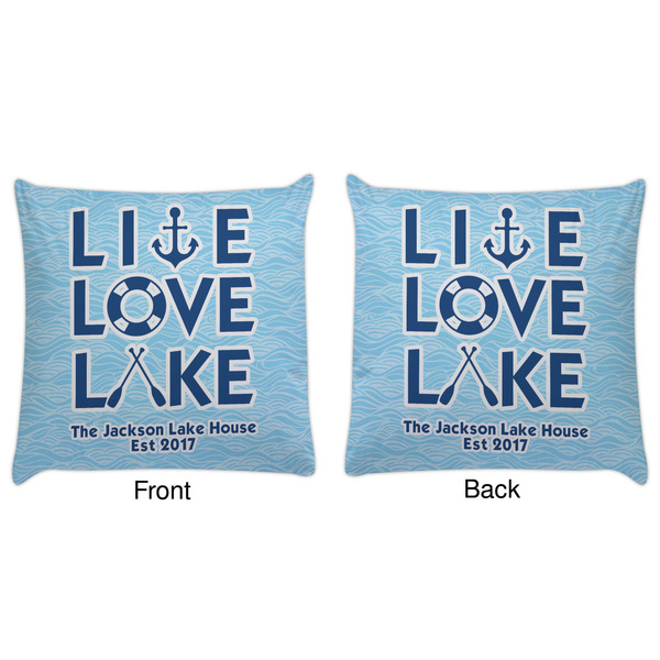 Live Love Lake Decorative Pillow Case - Approval