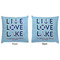 Live Love Lake Decorative Pillow Case - Approval