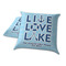 Live Love Lake Decorative Pillow Case - TWO