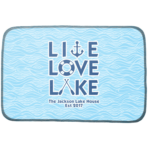 Custom Live Love Lake Dish Drying Mat (Personalized)