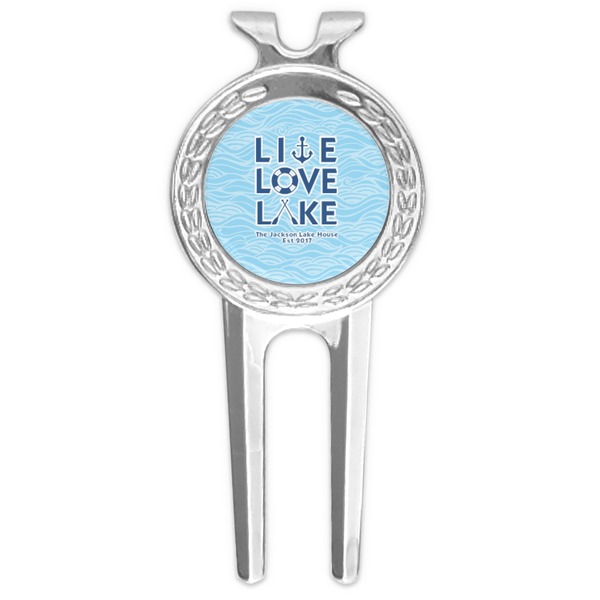 Custom Live Love Lake Golf Divot Tool & Ball Marker (Personalized)