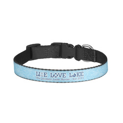 Live Love Lake Dog Collar - Small (Personalized)