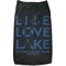 Live Love Lake Dog T-Shirt - Flat