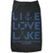 Live Love Lake Black Pet Shirt - M (Personalized)