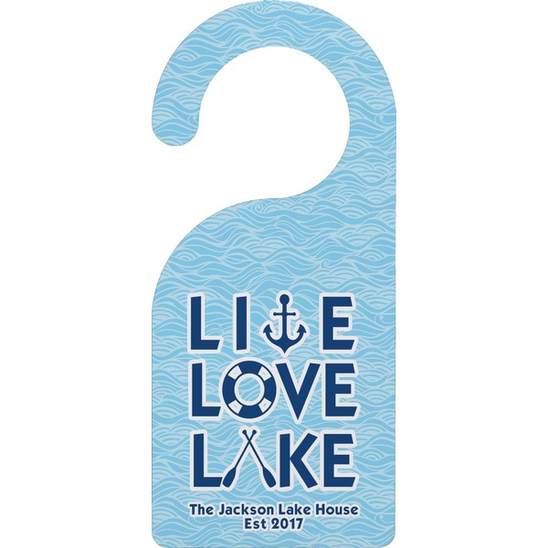 Custom Live Love Lake Door Hanger (Personalized)