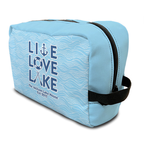 Custom Live Love Lake Toiletry Bag / Dopp Kit (Personalized)