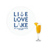 Live Love Lake Drink Topper - Small - Single with Drink