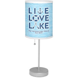 Live Love Lake Lamp with Drum Shade (Personalized)