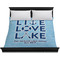 Live Love Lake Duvet Cover - King - On Bed - No Prop
