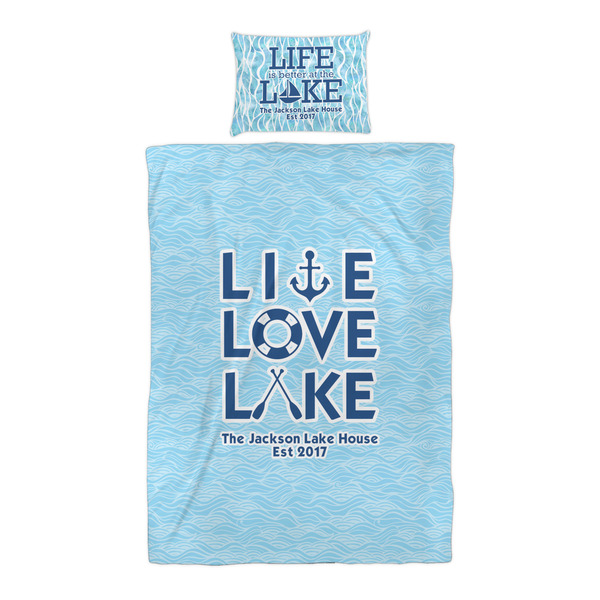 Live Love Lake Duvet Cover Set - Twin XL - Alt Approval