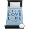 Live Love Lake Duvet Cover (Twin)