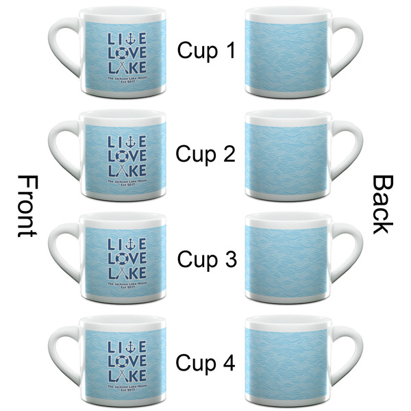 Live Love Lake Espresso Cup - 6oz (Double Shot Set of 4) APPROVAL