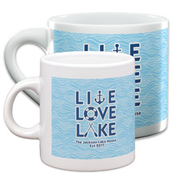 Live Love Lake Espresso Cup (Personalized)