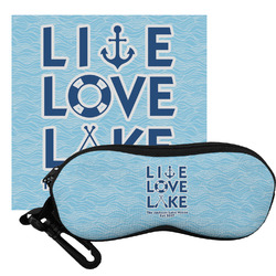 Live Love Lake Eyeglass Case & Cloth (Personalized)