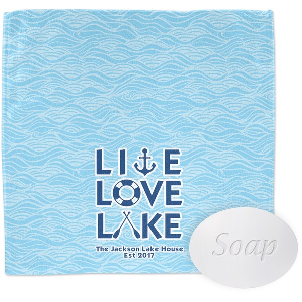 Custom Live Love Lake Washcloth (Personalized)