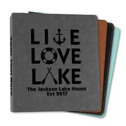 Live Love Lake Leather Binder - 1" (Personalized)