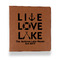 Live Love Lake Leather Binder - 1" - Rawhide (Personalized)