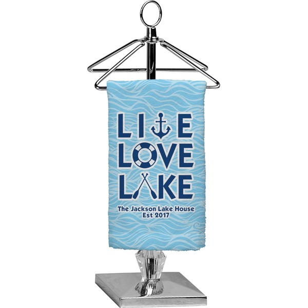 Custom Live Love Lake Finger Tip Towel - Full Print (Personalized)