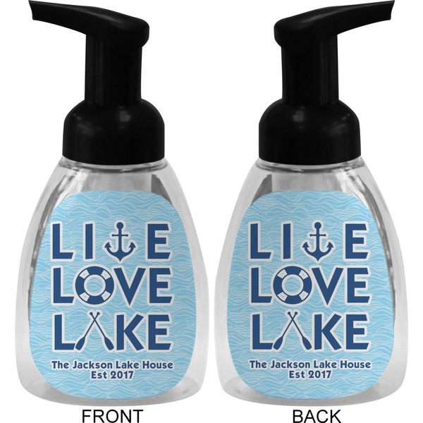 Live Love Lake Foam Soap Bottle (Front & Back)