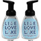 Live Love Lake Foam Soap Bottle (Front & Back)