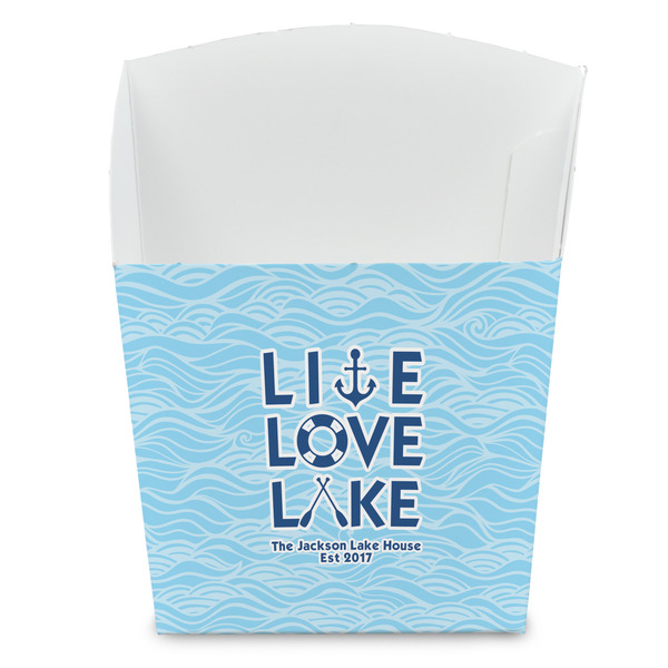 Custom Live Love Lake French Fry Favor Boxes (Personalized)
