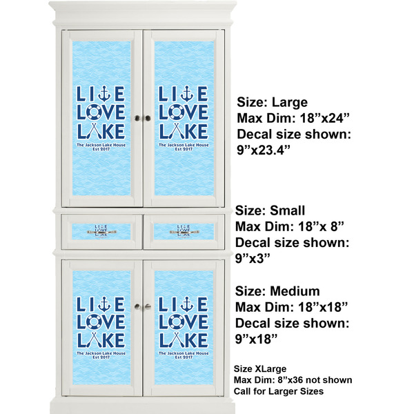Live Love Lake Full Cabinet (Show Sizes)