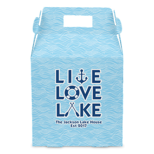 Live Love Lake Gable Favor Box - Front