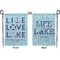 Live Love Lake Garden Flag - Double Sided Front and Back