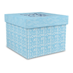 Live Love Lake Gift Box with Lid - Canvas Wrapped - Large (Personalized)