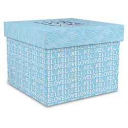 Live Love Lake Gift Box with Lid - Canvas Wrapped - X-Large (Personalized)