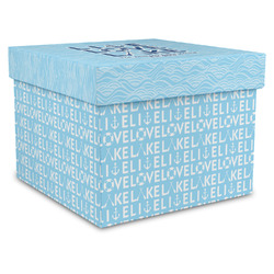 Live Love Lake Gift Box with Lid - Canvas Wrapped - XX-Large (Personalized)