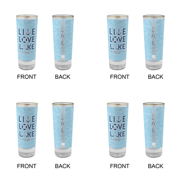 Live Love Lake Glass Shot Glass - 2 oz - Set of 4 - APPROVAL