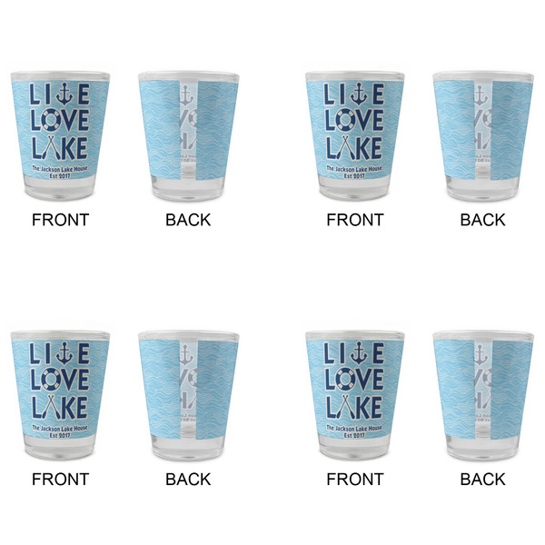 Live Love Lake Glass Shot Glass - Standard - Set of 4 - APPROVAL