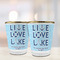 Live Love Lake Glass Shot Glass - with gold rim - LIFESTYLE