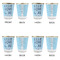 Live Love Lake Glass Shot Glass - with gold rim - Set of 4 - APPROVAL