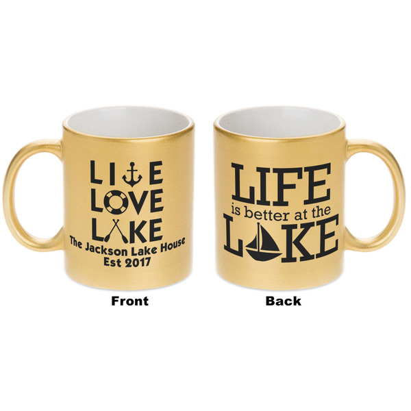 Lake House Quotes and Sayings Gold Mug - Apvl
