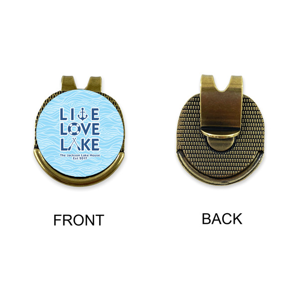 Live Love Lake Golf Ball Hat Clip Marker - Apvl - GOLD
