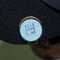 Live Love Lake Golf Ball Marker Hat Clip - Gold - On Hat