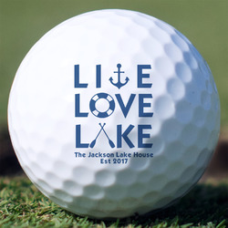 Live Love Lake Golf Balls - Non-Branded - Set of 3 (Personalized)