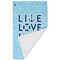 Live Love Lake Golf Towel - Folded (Large)