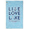 Live Love Lake Golf Towel - Front (Large)